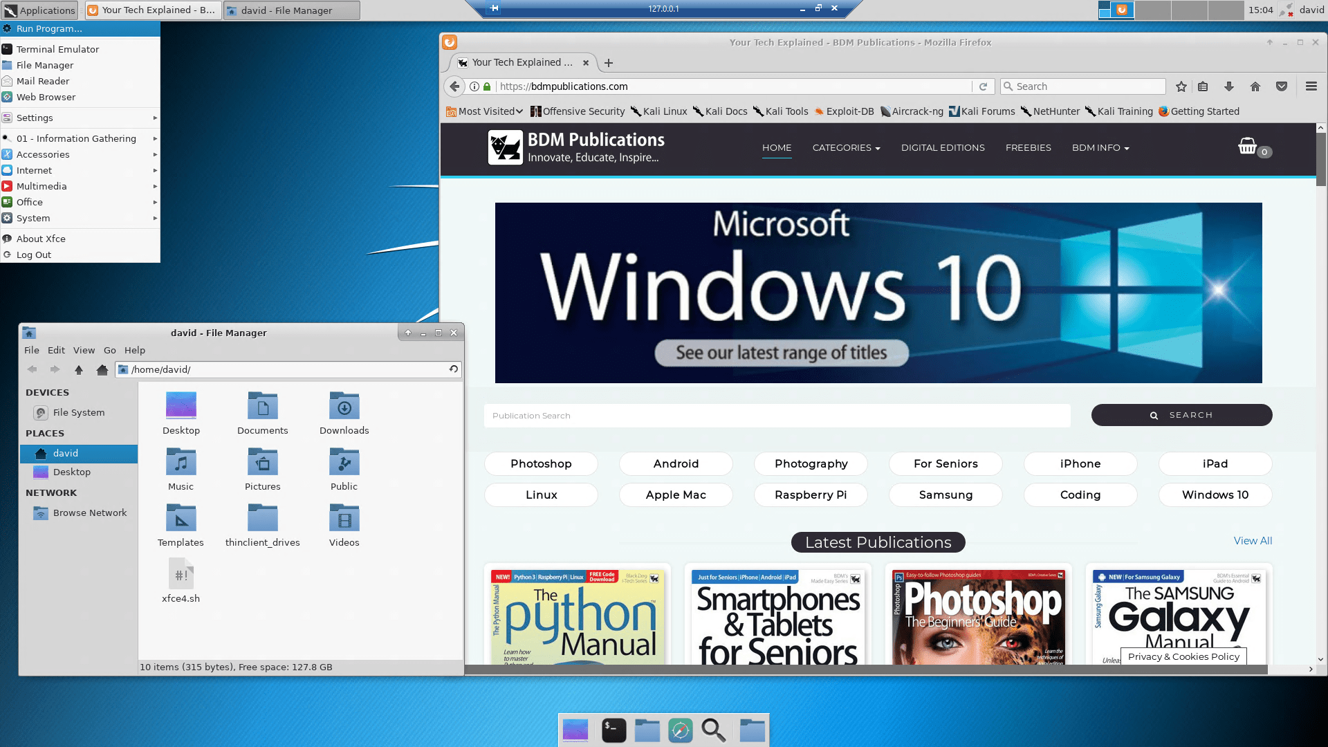 kali linux emulator mac